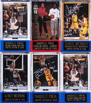 1992-93 Classic and UD Jordan, Shaq, Mourning and Abdul-Jabbar Collection (9) – Including Six Signed Cards! (Beckett PreCert)